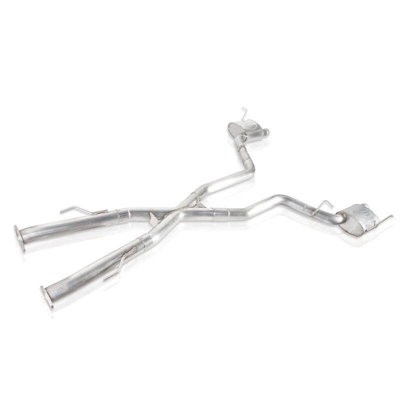 Stainless Works 2018 Jeep TrackHawk 6.2L 3in Catback System X-Pipe Turbo S-Tube Muffler Stock Exit - Image 9