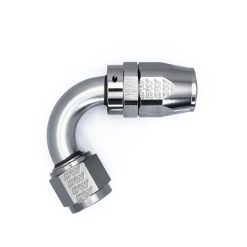 DeatschWerks 10AN Female Swivel 120-Degree Hose End CPE - Anodized Titanium - Image 3