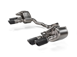 Alternative view of Akrapovic 2024+ Porsche Panamera Slip-On Line (Titanium) w/ Carbon Tips: Requires V6 or V8 fit kit
