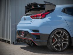 aFe 21-22 Hyundai Veloster N L4-2.0L Takeda 3in 304 SS Axle-Back Exhaust System w/ Black Tip - Image 4