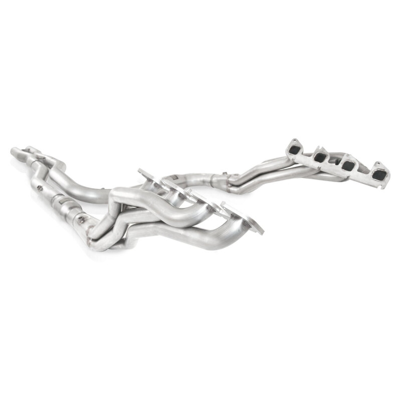 Stainless Works 2010-14 Ford F-150 Raptor 1-7/8in Primaries 3in High-Flow Cats X-Pipe - Image 2