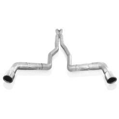Alternative view of Stainless Works 10-15 Camaro 6.2L 3in Dual Chambered Catback System X-Pipe Performance Connect
