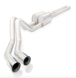 Alternative view of Stainless Works 2019+ Chevrolet Silverado 5.3L 3in Redline Catback Perf Conct Dual Polished Tip