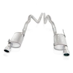 Alternative view of Stainless Works 2007-10 Shelby GT500 3in Catback X-Pipe Chambered Mufflers