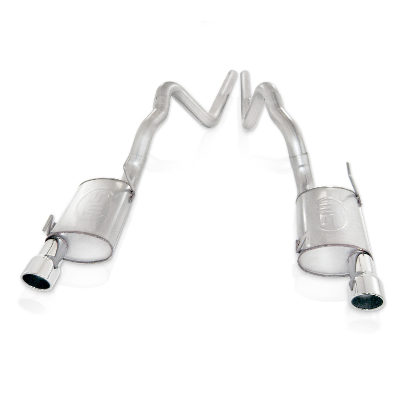Stainless Works 2007-10 Shelby GT500 3in Catback X-Pipe Chambered Mufflers - Image 2