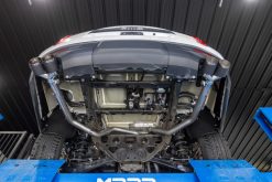 Alternative view of MBRP 21-24 Chevrolet Surburban XL 5.3L 3in T304 SS 2.5in Dual Split Carbon Fiber Cat-back