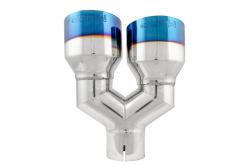 MBRP Burnt End Tip 2.5 ID Dual 4 OD Out 9.5 length Single wall 304 Stainless Steel Driver Side - Image 3