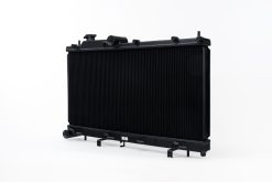 Alternative view of CSF 08-21 Subaru WRX/STI 2-Row 42mm Race-Spec All Aluminum Radiator - Black