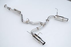 Alternative view of Invidia 2022+ Subaru WRX N1 Twin Outlet Single Layer SS Tip Cat-Back Exhaust