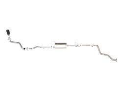 Alternative view of aFe 2024 Toyota Tacoma L4 2.4L Apollo Series 2.5-3in 409 SS Steel Cat-Back Exhaust w/Black Tips