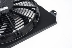 CSF 92-00 Honda Civic All-Aluminum Fan Shroud w/12in SPAL Fan - Black Finish - Image 3