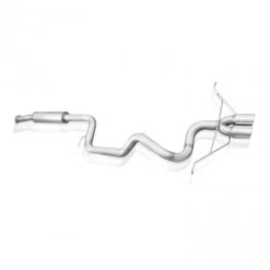 Stainless Works 2013-18 Ford Focus ST 3in Catback Vintage Round Muffler 4in Tips - Image 3