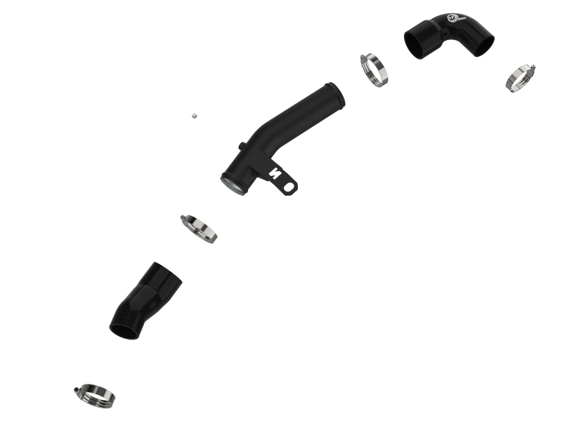 aFe 19-22 Hyundai Veloster N L4 2.0L (t) BladeRunner 2-1/2in Aluminum Hot Charge Pipe - Black - Image 2