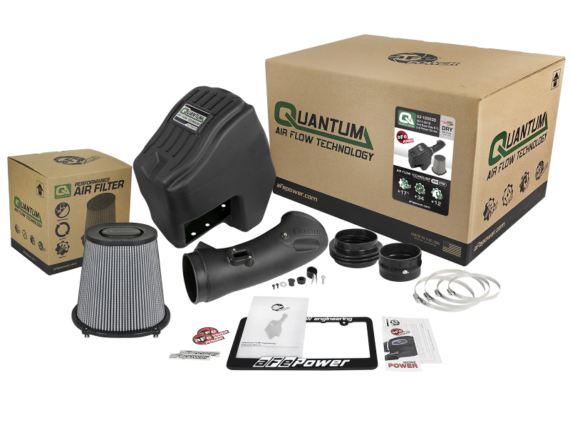 aFe Quantum Pro DRY S Cold Air Intake System 11-16 Ford Powerstroke V8-6.7L - Dry - Image 3