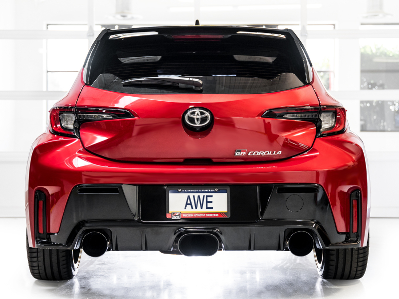 AWE Tuning 2023+ Toyota GR Corolla Touring Edition Exhaust - Diamond Black Tips - Image 8