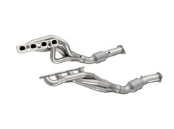 Alternative view of Kooks RAM TRX 2in x 3in Long Tube Headers 3in x OEM H.O. Green Connections
