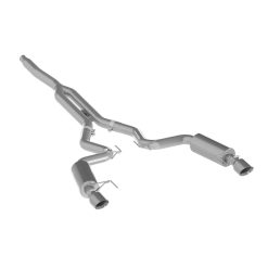 Alternative view of MBRP 15-18 Ford Mustang EcoBoost 2.3L Alum 3in Cat Back Dual Split Rear Exit (Street Version)