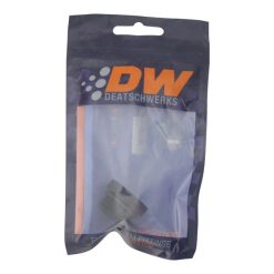DeatschWerks 10AN ORB Male Plug Fitting with 1/8in NPT Gauge Port - Anodized Matte Black - Image 2