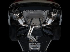AWE Tuning 19-23 Audi C8 S6/S7 2.9T V6 AWD Touring Edition Exhaust - Diamond Black Tips - Image 3