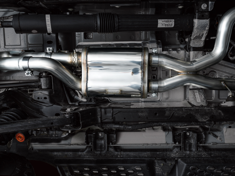 AWE Tuning 22-24 Ford Bronco Raptor 4WD Dual BashGuards Cat-Back SwitchPath Exhaust (No Tips) - Image 9