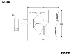 MBRP Burnt End Tip 2.5 ID Dual 4 OD Out 9.5 length Single wall 304 Stainless Steel Driver Side - Image 5