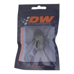Alternative view of DeatschWerks 10AN Male Flare to 8AN Male Flare Reducer Straight - Anodized Matte Black