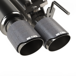 Kooks 18-24 Ford Mustang GT 5.0 3in. Valved Shotgun Cat-Back Exhaust - Carbon Tips - Image 7