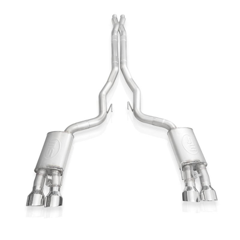 Stainless Works 2020 Ford GT500 Redline Catback X-Pipe Exhaust Factory Connect - Polished Tips - Image 17