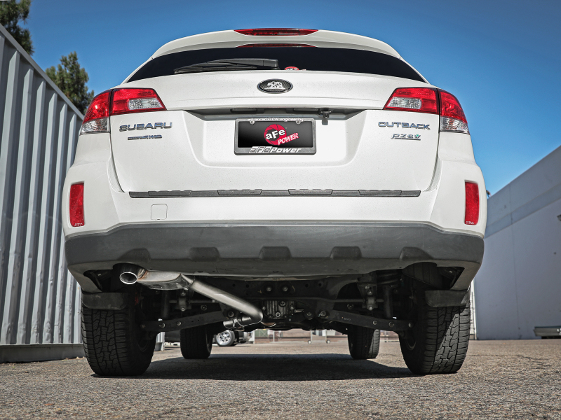 aFe POWER Takeda 2.25 to 2.5in 304SS Cat-Back Exhaust 10-14 Subaru Outback H4-2.5L - Image 4