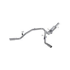 Alternative view of MBRP 2003 Dodge Ram Hemi 1500 5.7L SC/CC-SB Cat Back Dual Split Side