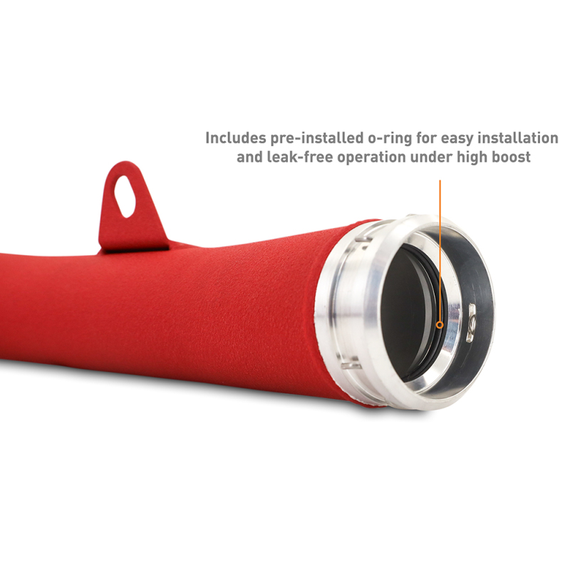 Mishimoto 2022+ Subaru WRX Charge Pipe - Wrinkle Red - Image 3