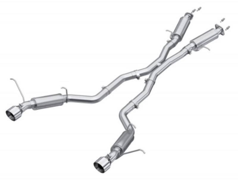 MBRP 2012+ Jeep Grand Cherokee SRT 6.4L 3in Dual Rear Exit Aluminized Catback Exhaust - T304 Tips - Image 3