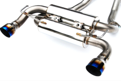 Alternative view of Invidia 2022+ Nissan Z 70mm Gemini Cat Back Exhaust - Single Layer TI Tips