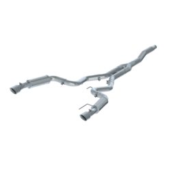 Alternative view of MBRP 15-18 Ford Mustang EcoBoost 2.3L T409 3in Cat Back Dual Split Rear Exit (Street Version)