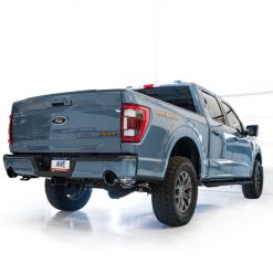 AWE Tuning 2021+ Ford F-150 Tremor (w/ Bumper Cutouts) 0FG Resonated Catback - Diamond Black Tips - Image 9