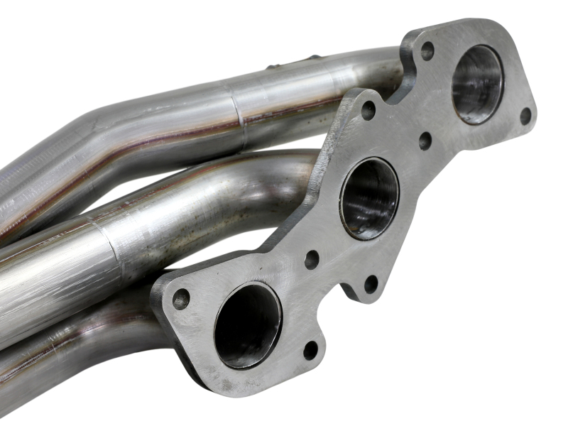 aFe 05-11 Toyota Tacoma V6-4.0L Twisted Steel 409 Stainless Steel Long Tube Header w/ Cat - Image 4
