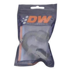 Alternative view of DeatschWerks 8AN Female Swivel 180-Degree Hose End PTFE (Incl Olive Insert) - Anodized Matte Black