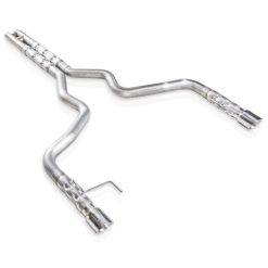 Alternative view of Stainless Works 2015-16 Mustang GT 3in Catback H-Pipe Retro Chambered Mufflers 2-1/2in Cores