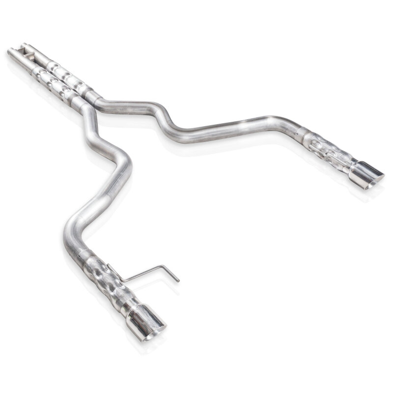 Stainless Works 2015-16 Mustang GT 3in Catback H-Pipe Retro Chambered Mufflers 2-1/2in Cores - Image 2