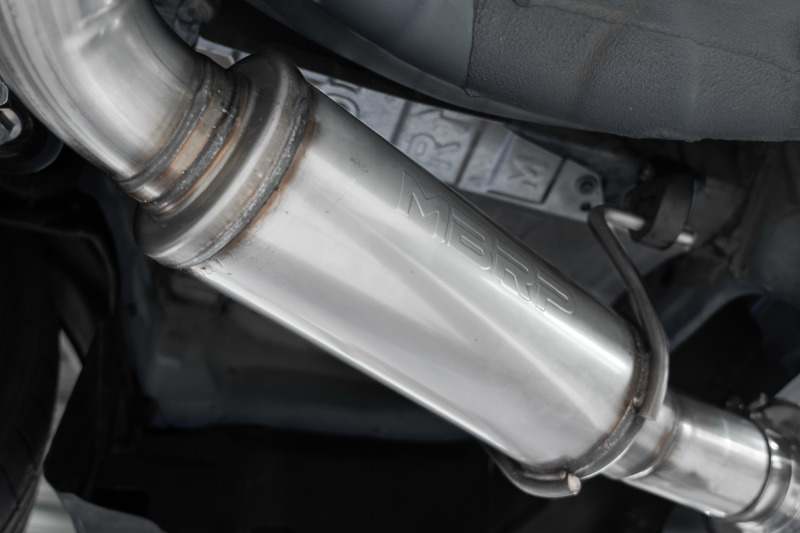 MBRP 2022 Subaru WRX 2.4L 3in Cat Back 5in OD Single Exit - Aluminized Steel - Image 4