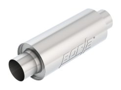Alternative view of Borla Universal XR-1 Multi-Core Racing Muffler 3.5in Center-Center 14in x 6.25in Round