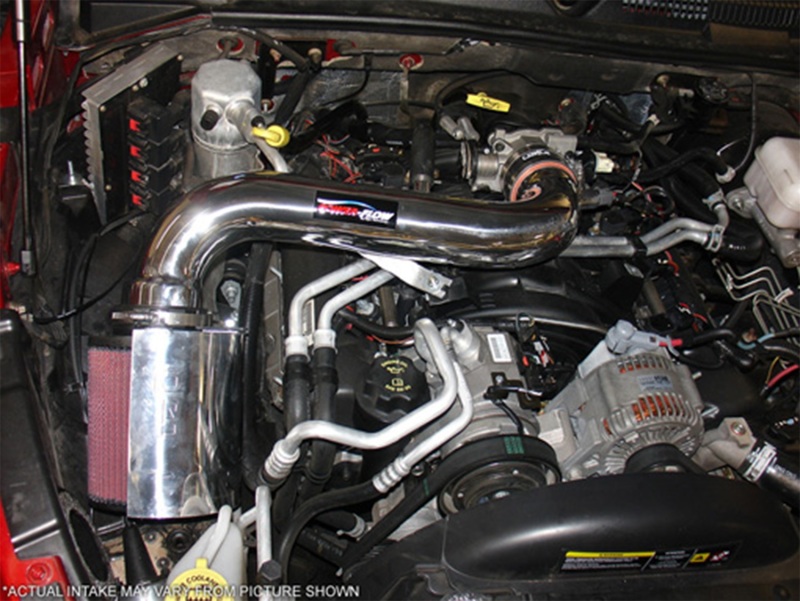 Injen 05-06 Dakota / 06-07 Raider 4.7L V8 Power-Flow (incl. Diamond plate heat shield) Wrinkle Black - Image 3