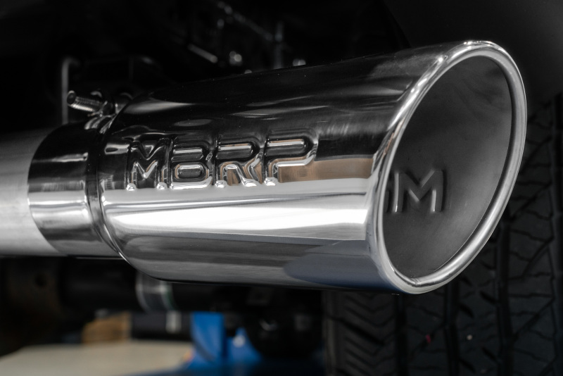 MBRP 2021+ Ford F-150 2.7L/ 3.5L Ecoboost 5.0L Single Side 3in Black Coated Catback Exhaust - Image 4