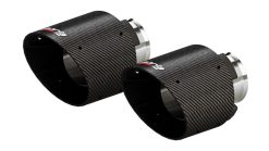 Borla 15-24 Dodge Charger V8 / 2023 Chrysler 300C T-304 SS Tips 5in Outlet - Carbon / Black Anodized - Image 2