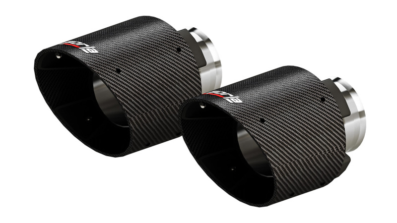 Borla 15-24 Dodge Charger V8 / 2023 Chrysler 300C T-304 SS Tips 5in Outlet - Carbon / Black Anodized - Image 2