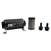DeatschWerks Stainless Steel 3/8in 5 Micron Universal Inline Fuel Filter Housing Kit (110mm)