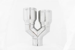Alternative view of MBRP Universal T304 SS Dual Tip 3.5in OD/2.5in Inlet