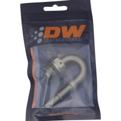Alternative view of DeatschWerks 8AN ORB Male to 3/8IN Male EFI Quick Connect Adapter 180 Deg.
