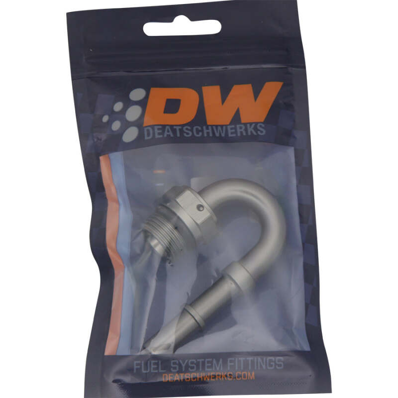 DeatschWerks 8AN ORB Male to 3/8IN Male EFI Quick Connect Adapter 180 Deg. - Image 2