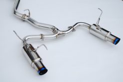 Invidia 2022+ Subaru WRX N1 Twin Outlet Single Layer Tip Cat-Back Exhaust - Image 6